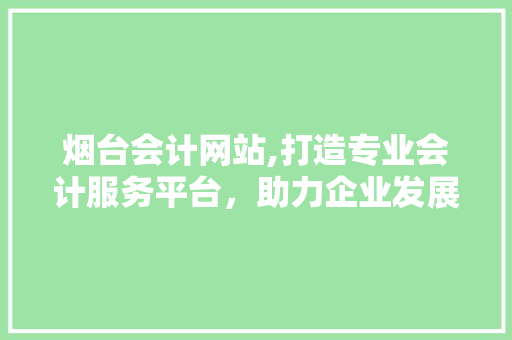 烟台会计网站,打造专业会计服务平台，助力企业发展