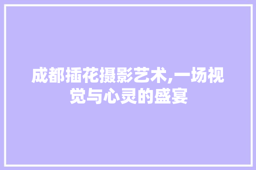成都插花摄影艺术,一场视觉与心灵的盛宴 植物种类