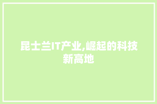 昆士兰IT产业,崛起的科技新高地
