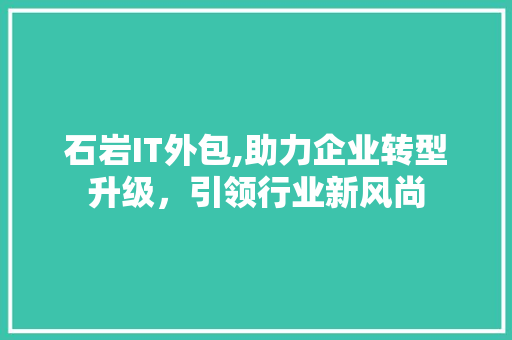 石岩IT外包,助力企业转型升级，引领行业新风尚
