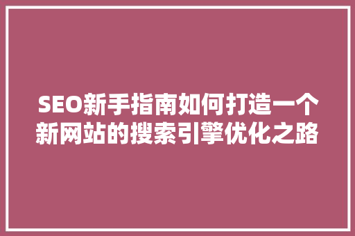 SEO新手指南如何打造一个新网站的搜索引擎优化之路 番茄病虫害防治