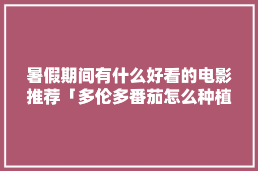 暑假期间有什么好看的电影推荐「多伦多番茄怎么种植的」 暑假期间有什么好看的电影推荐「多伦多番茄怎么种植的」 土壤施肥
